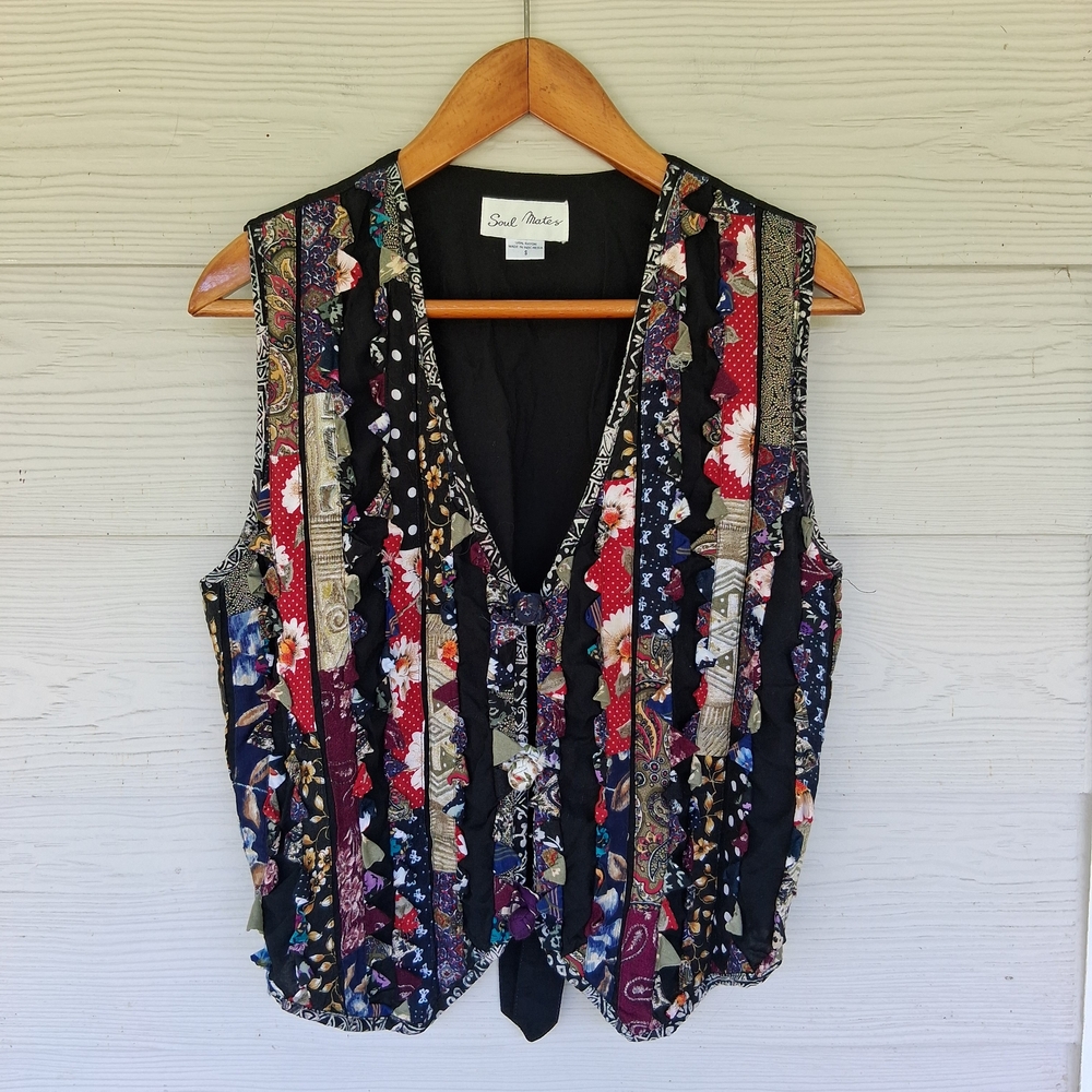 Soulmates Multicolor Patchwork Vest